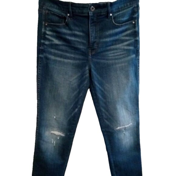 White House Black Market Jeans Women's Size 8 Med Blue Wash The Skinny High Rise - Picture 1 of 9